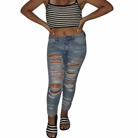 American Eagle Outfitters ripped jeggings - Picture 1 of 6
